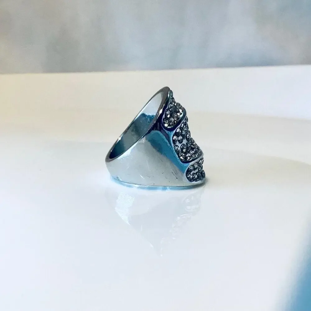Massive Crystal Statement Ring